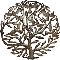 'Tree of Life' 24-inch Wall Hanging (Haiti)