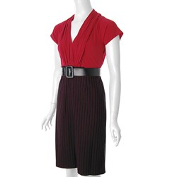 Sangria Women's Belted Slim Skirt Dress