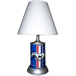 Ford Mustang Classic Logo Blue Table Lamp