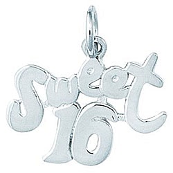 Sterling Silver 'Sweet 16' Charm