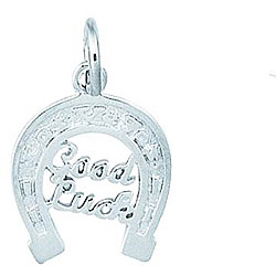 Sterling Silver 'Good Luck' Horseshoe Charm