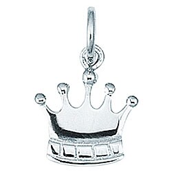 Sterling Silver Small King Crown Charm