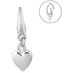 Sterling Silver Tiny Puff Heart Charm