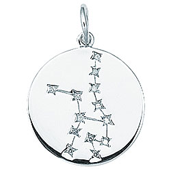 Sterling Silver Virgo Astrology Charm