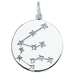 Sterling Silver Aquarius Charm