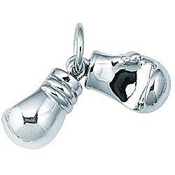 Sterling Silver Boxing Gloves Charm