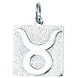 Sterling Silver Taurus Charm