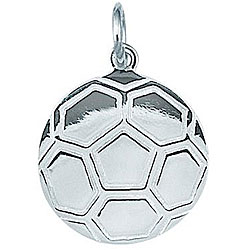Sterling Silver Soccer Ball Charm