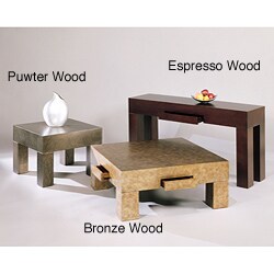 Wood Console Table with Drawers