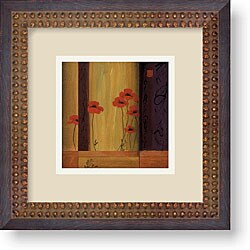 Don Li-Leger 'Poppy Tile I' Framed Art Print