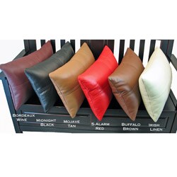 Leather Traditional Rectangular Pillow
