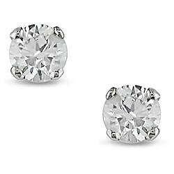 14k Gold 1/4ct TDW Round Diamond Stud Earrings (J-K, I2-I3)