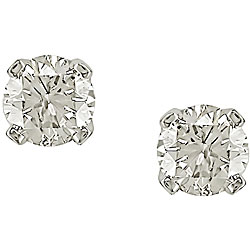 14k Gold 1/3ct TDW Round Diamond Stud Earrings (J-K, I2-I3)