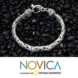 Sterling 'Silver Dragon' Bracelet (Indonesia)