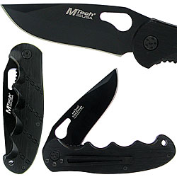 The Invader Black Stealth Tactical Folding Knife