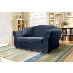 Stretch Elegance 2-piece Loveseat Slipcover