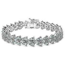 Sterling Silver Aquamarine Bracelet