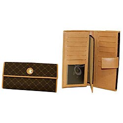 Rioni Signature Snap Checkbook Wallet