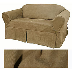 Suede Loden Chair Slipcover
