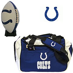 Indianapolis Colts Duffel Bag/ Football Combo