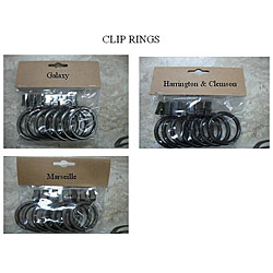 Galaxy Curtain Clip Rings (Set of 14)