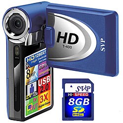 SVP T400 Blue 1280x720p HD Camcorder (Open Box)