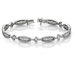 14k Gold 7.40ct TDW Diamond Tennis Bracelet (G-H,  VS2-SI)