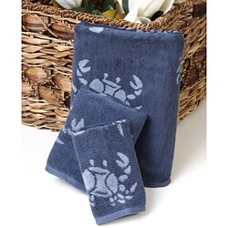 Perry Ellis 3-piece Crab Critter Towel Set