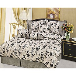 Rachel 3-piece Black and Light Grey Throw Pillow Set