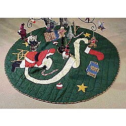 Santa by the Fireside Tree Skirt