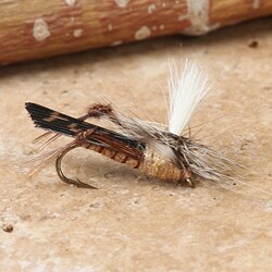 Tan Parachute Hopper Fishing Flies (Set of 12)