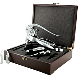Connoisseur Corkscrew Deluxe Wood Box Set