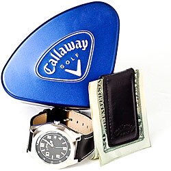 Callaway Golf Watch and Money Clip Gift Set