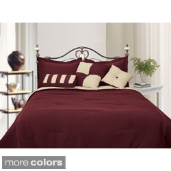 Microfiber Reversible 8-piece Bed in a Bag with 220 Thread Count Sheet Set