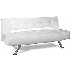 Modern Leatherette Futon Sofa Bed