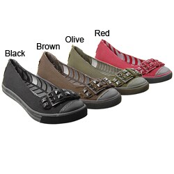 Rocket Dog Women's Canvas/ Buckle Slip-on Shoes