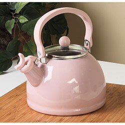 Calypso Basics Pink Whistling Tea Kettle