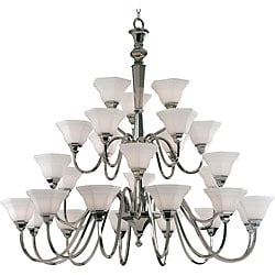 Georgetown Polished Nickel 27-light Chandelier
