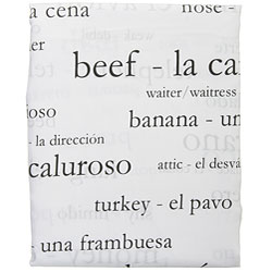 250 Spanish Words Shower Curtain