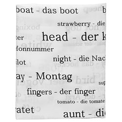 250 German Word Shower Curtain