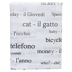 250 Italian Words Shower Curtain