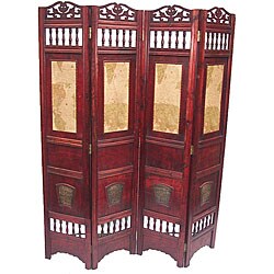 Old World Map Folding Room Divider