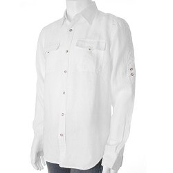 Joseph Abboud Men's Long-sleeve Linen Shirt