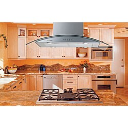 Modern 36-inch Three-mode Island Range Hood