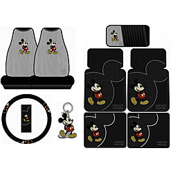 Mickey Mouse Vintage 9-piece Auto Accessories Set.