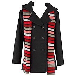 Trilogi Collection Hooded Pea Coat