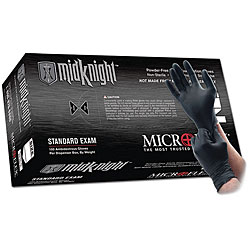 Midknight Black Large Nitrile Gloves (Case of 1000)