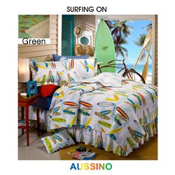 Surfboard 6 piece Quilt Set w/ Bedskirt