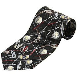 Mystic Clothing Golf Club and Balls Tie with Gift Box Set