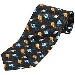 Mystic Clothing Satin Tropical Fish Necktie